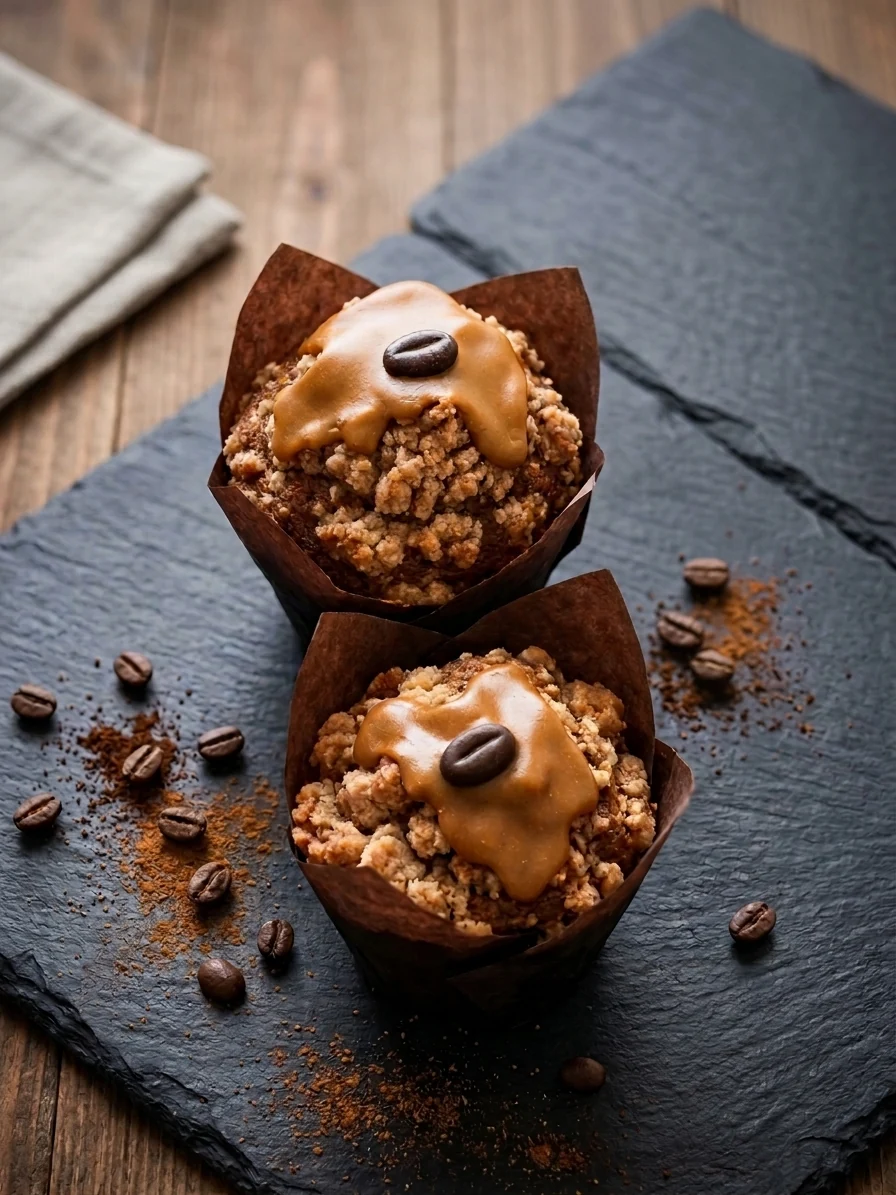 Coffee streusel muffins